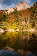 Fototapeta na wymiar Autumn landscape reflection