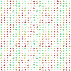 Abstract seamless pattern background with multi-colored varied triangles.