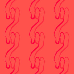 Seamless pattern background with multi-colored wavy lines.