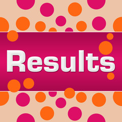 Results Pink Orange Dots Square 