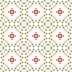 Seamless abstract pattern background with a variety of colored circles.