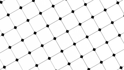 3D render - ceramic black and white kitchen/bathroom floor tiles background