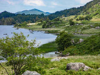 A view along The Gap of Dunloe in County Kerry, Ireland