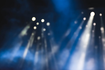 Stage lights blurred