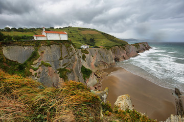 Flysch Coast in Zumaia, Basque country, Spain