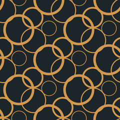 Geometric seamless pattern. Circles