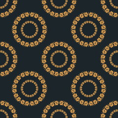 Geometric seamless pattern. Circles
