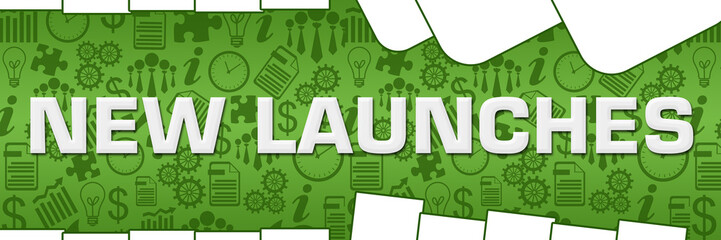 New Launches Business Texture Green Horizontal 