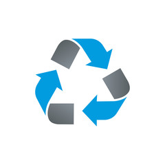 recycle logo icon design template vector