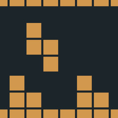 Geometric seamless pattern. Square