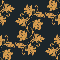 seamless abstract pattern with floral motive