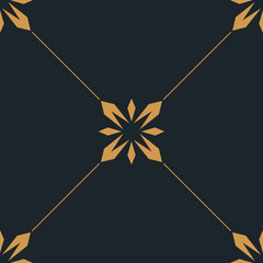 abstract floral seamless pattern with flowers, netting and leaves