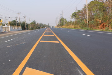 Fototapeta premium Road in Thailand, photo blur