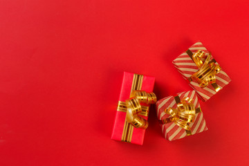 gift box on color background