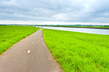 Road, Dam and Canal in Holland