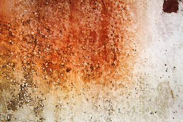 Modern abstract natural orange white structured background snowy gravel path