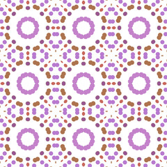 Fototapeta premium Seamless abstract pattern background with a variety of colored circles.