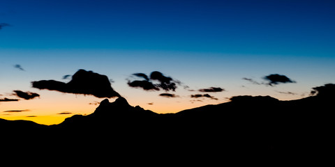 sunset in Pedraforca