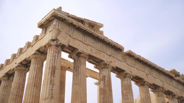 Ancient Parthenon in the Athenian Acropolis.