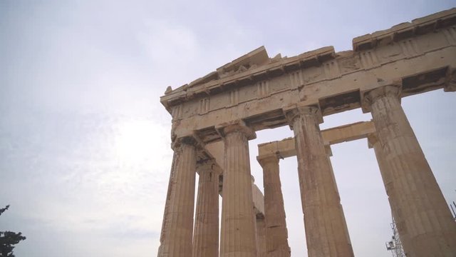 Ancient Parthenon in the Athenian Acropolis.