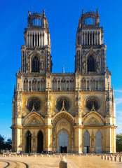 Fototapeta na wymiar Cathedral of Holy Cross of Orleans, France