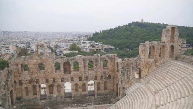 Odeon of Herodes Atticus or Herodeon in Athens.