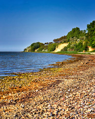 View from the beach in Beckerwitz on the Baltic Sea cliff. Mecklenburg-Vorpommern