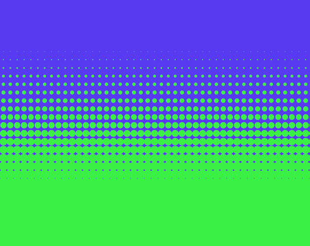 Grün und blau-violett - Moderner Farbübergang mit Punkten
