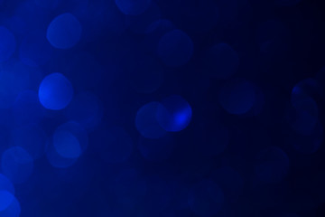 blue shiny bokeh background. festival celebration background concept.