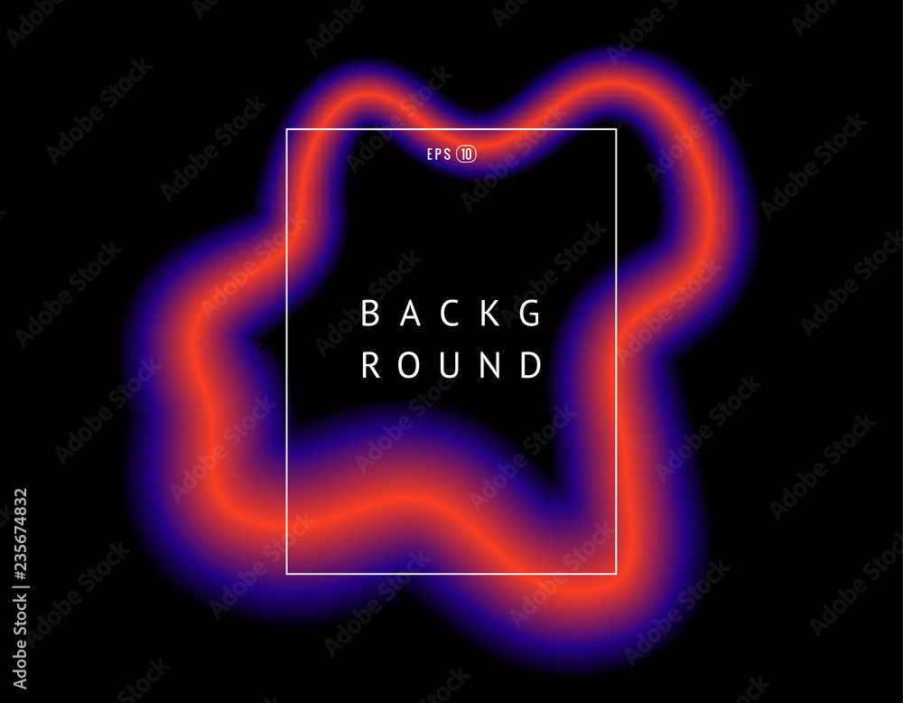 Poster beautiful colorful vector light effect of neon glow and flash. background with flying design element