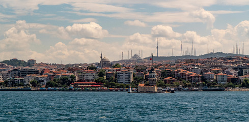 Istanbul River view, Maiden's tower, Bosphorus River view, Turkey Mosque, The Capital of Turkey