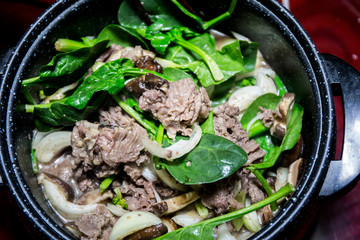 Korean dish made from sweet potato noodles