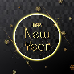 Fototapeta na wymiar Seasons greetings background for Happy New Year 2019