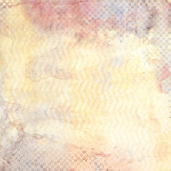 Watercolor wave stripe polka dot digital paper 