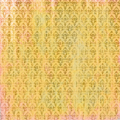 Golden background with baroque pattern