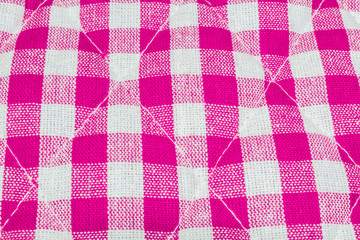 Tissu Vichy rose