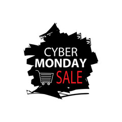 Cyber Monday, discount sale concept. 