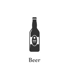 A bottle of beer icon. Element of drink icon for mobile concept and web apps. Detailed A bottle of beer icon can be used for web and mobile