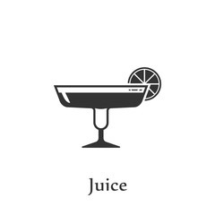 Fototapeta na wymiar A glass of Juice icon. Element of drink icon for mobile concept and web apps. Detailed A glass of Juice icon can be used for web and mobile