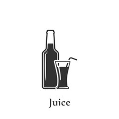 A bottle of juice icon. Element of drink icon for mobile concept and web apps. Detailed A bottle of juice icon can be used for web and mobile