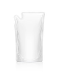 white refill pouch isolated on white background