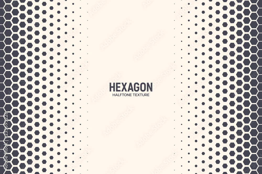 Canvas Prints hexagon vector abstract geometric technology background. halftone hex retro simple pattern. minimal 