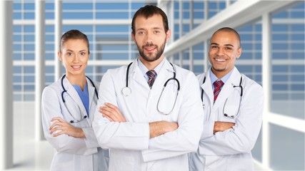 Fototapeta premium Confident Medical team at hospital