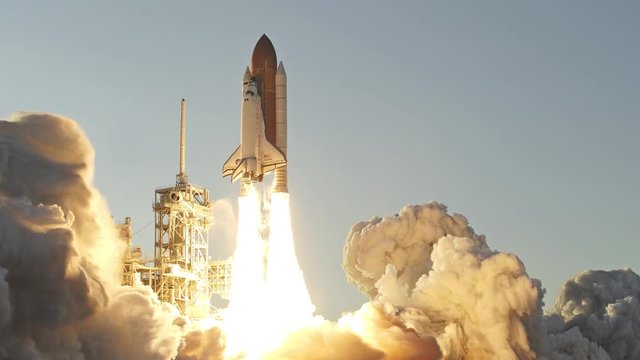 Space Shuttle Launch Animation Elements Furnished with NASA Images