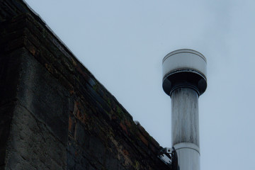 Chimenea en invierno