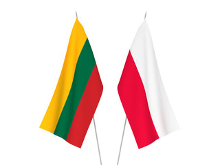 Lithuania and Poland flags