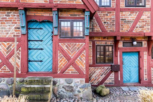 Old architecture detail in Ystad in Sweden in Ystad in Sweden