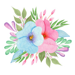 watercolor Flower Arrangment