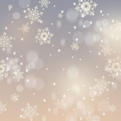Christmas background with snowflakes