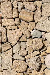 the texture of the masonry
